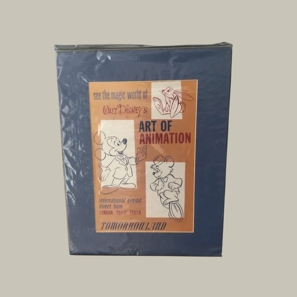Vintage Disneyland Art of Animation Tomorrowland Exhibit Print Walt Disney 1960s
